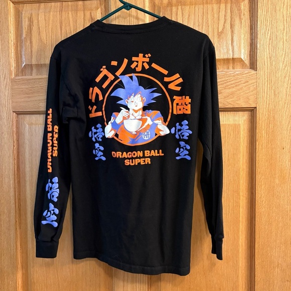 Dragon Ball Z Super Goku Ramen Long-Sleeve T-Shirt Black Toei Animation Men’s S - Picture 1 of 3